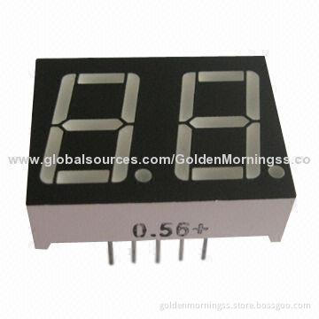 7-segment LED Display Panel, 0.56-inch, Low-power Consumption